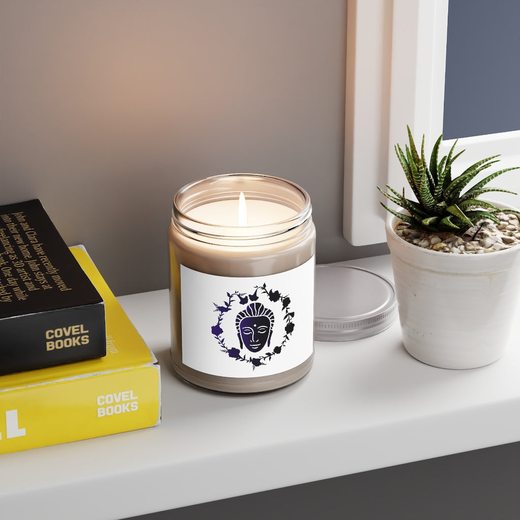 Kamal Budha Printed Scented Candle