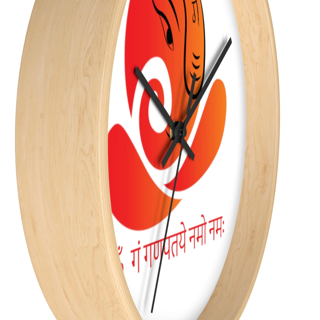 Ganesha Mantra Printed Wall clock