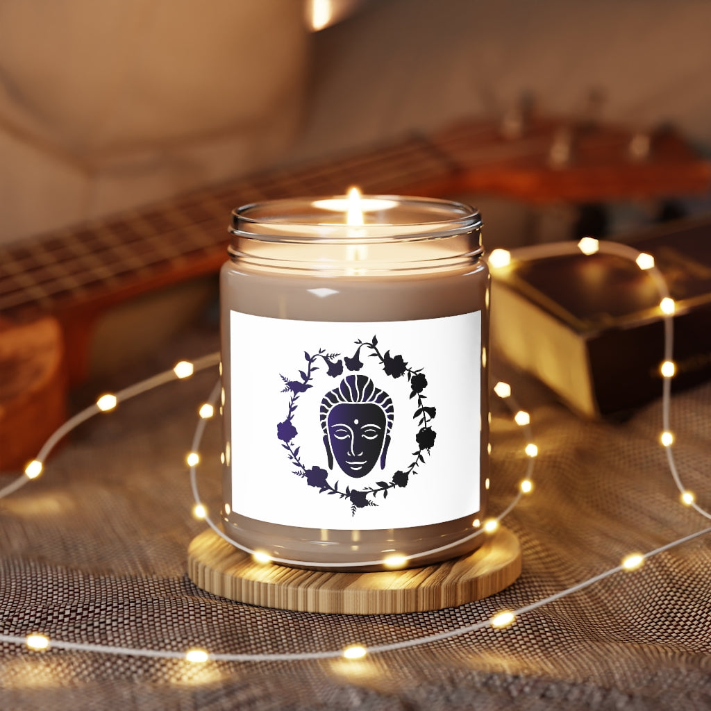 Kamal Budha Printed Scented Candle