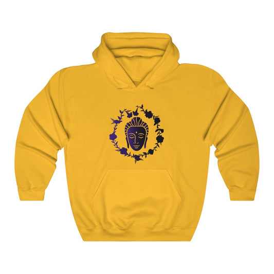 Kamal Budha Printed Hooded Sweatshirt for Women