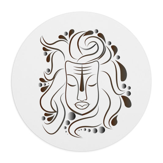Vishwanatha Printed Round Mouse Pad