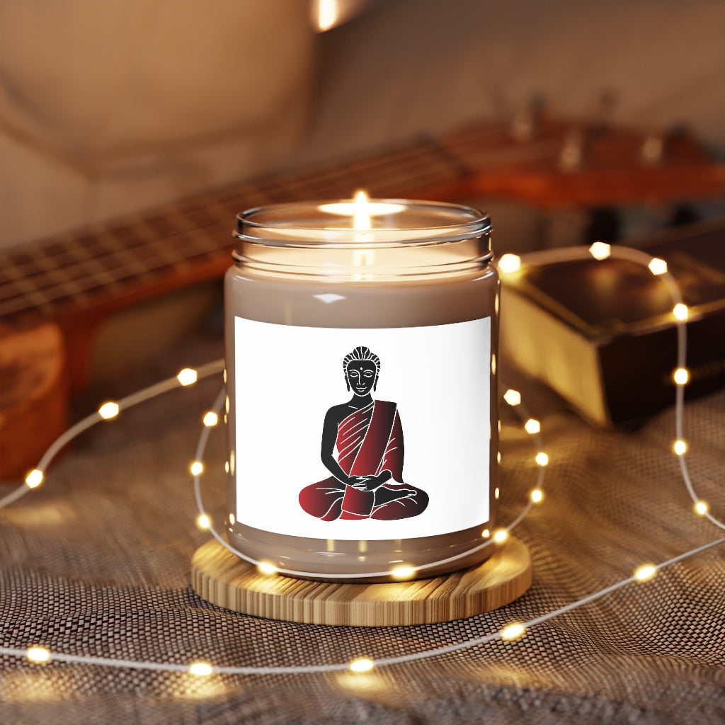 Red Buddha Printed Scented Candles, 9oz