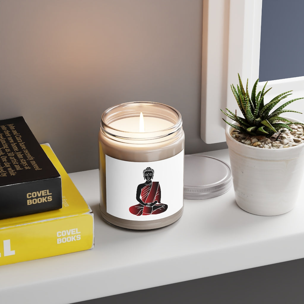 Red Buddha Printed Scented Candles, 9oz