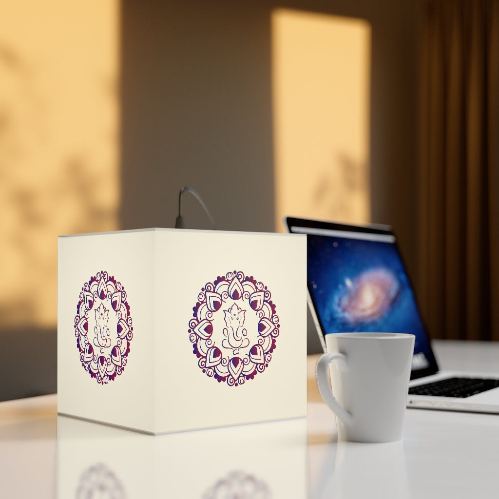 Ganeshae Printed Light Cube Lamp