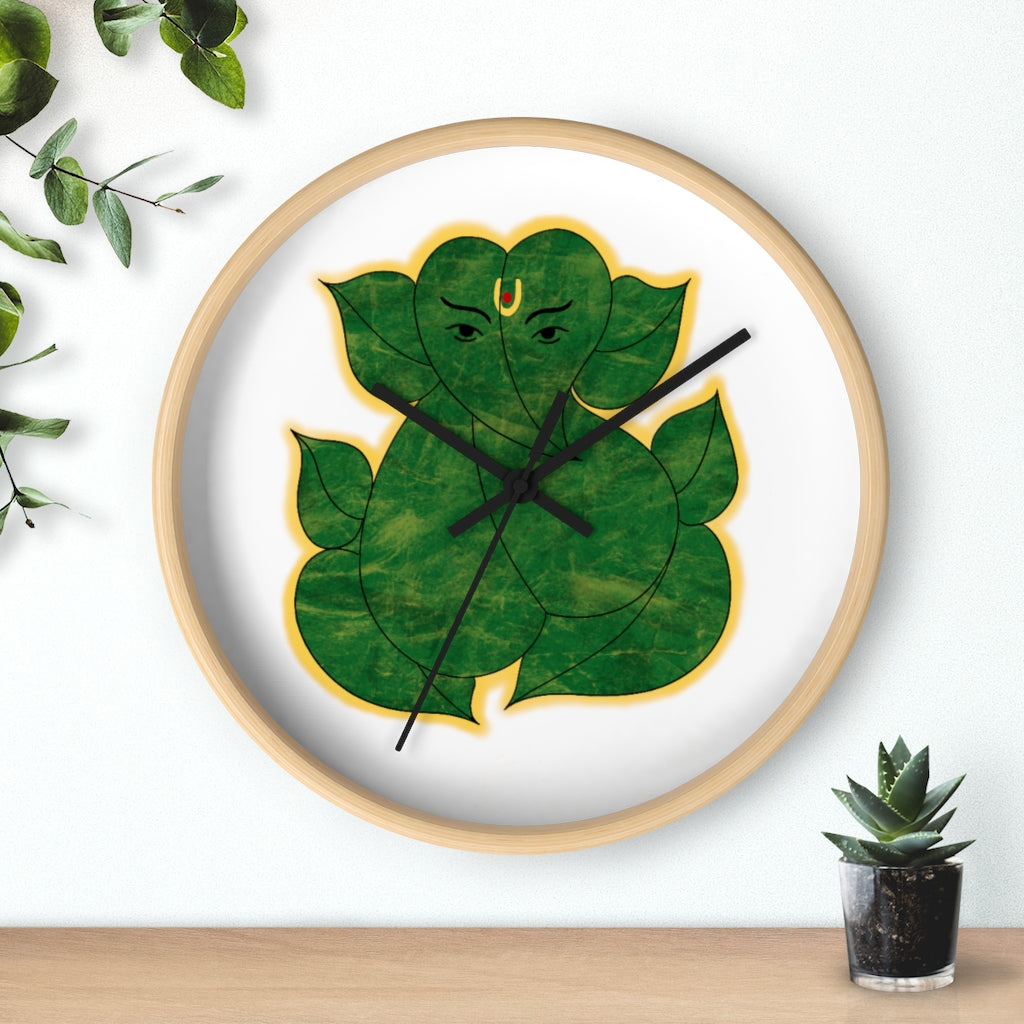 Leaf Ganesha Printed Wall clock