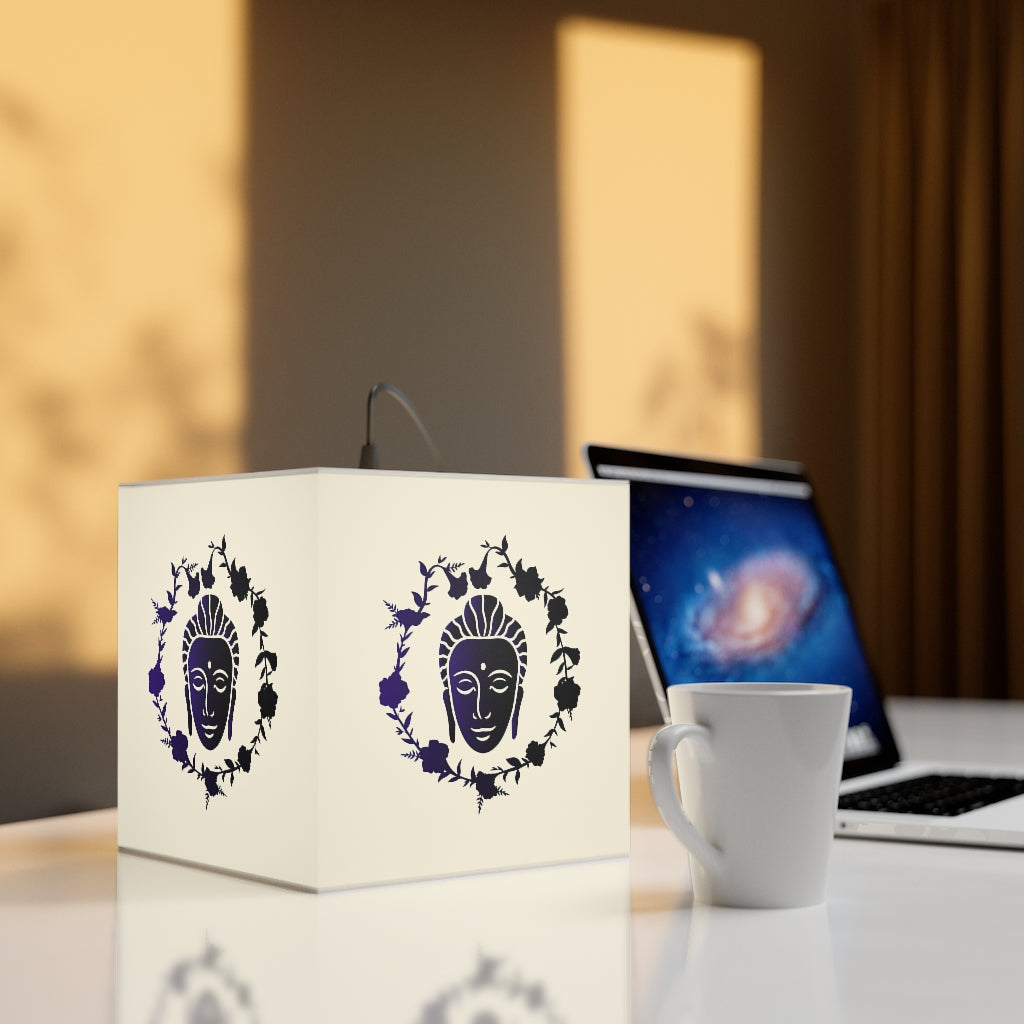 Kamal Buddha Printed Light Cube Lamp