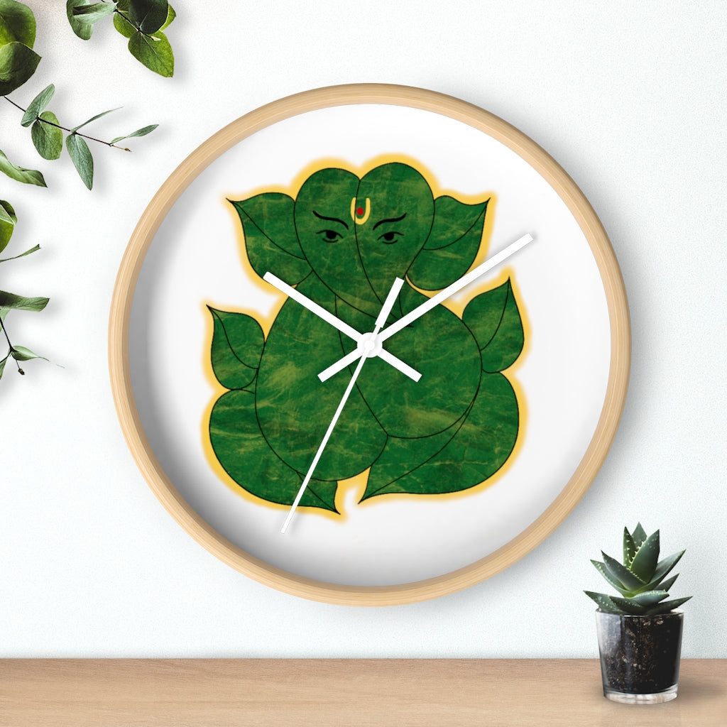 Leaf Ganesha Printed Wall clock