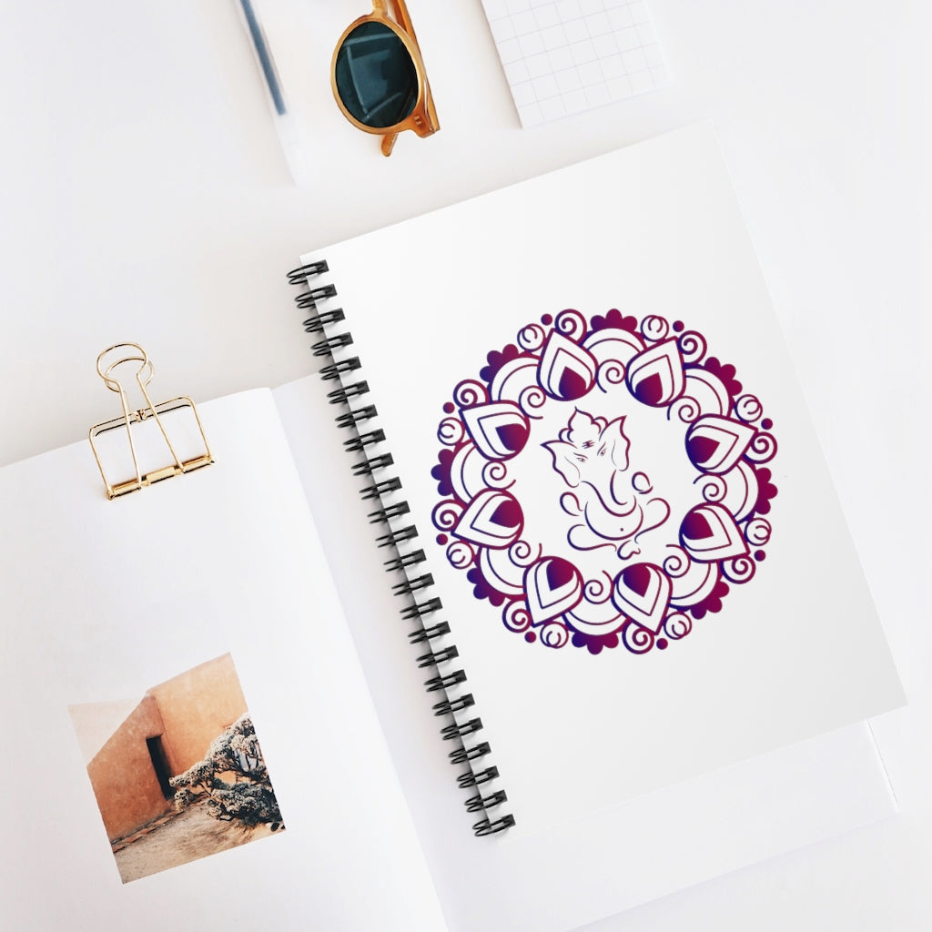 Ganeshae Printed Spiral Notebook