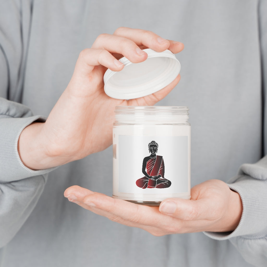 Red Buddha Printed Scented Candles, 9oz