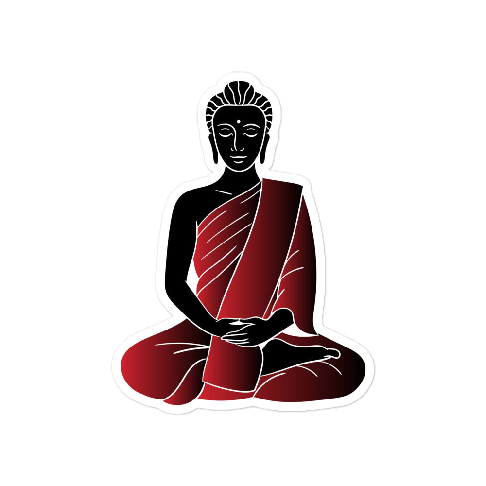 The Red Buddha Printed Sticker
